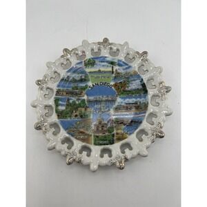 Vintage Kelvin's San Diego California Souvenir Plate Reticulated EdgeJapan D-404
